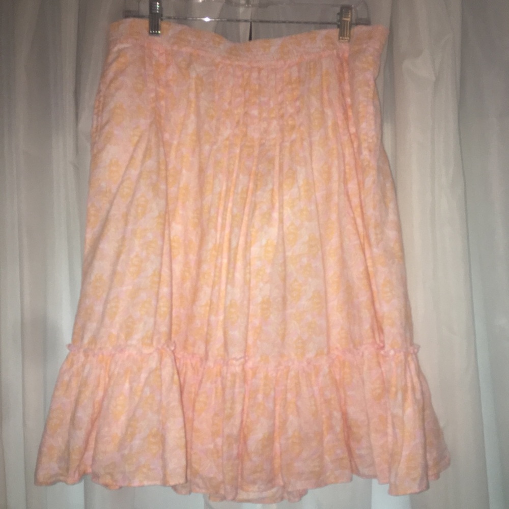 Lilly Pulitzer Ruffle Patterned Skirt